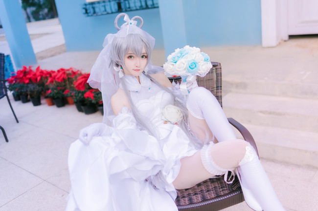 【COS正片】你真的对花嫁洛天依没有兴趣么 COSPLAY-第1张