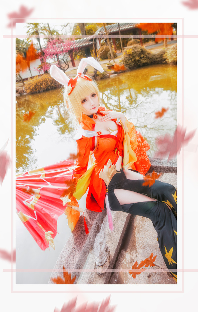 【COS正片】【王者荣耀】公孙离的紅葉愛唄~ COSPLAY-第1张