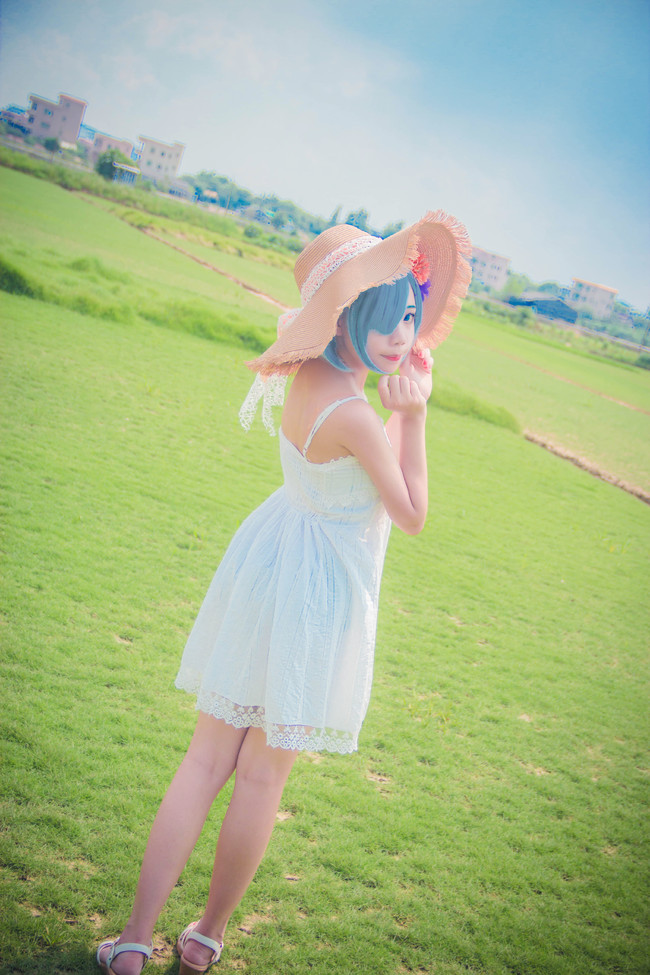 【COS正片】夏日白裙蕾姆 COSPLAY-第10张