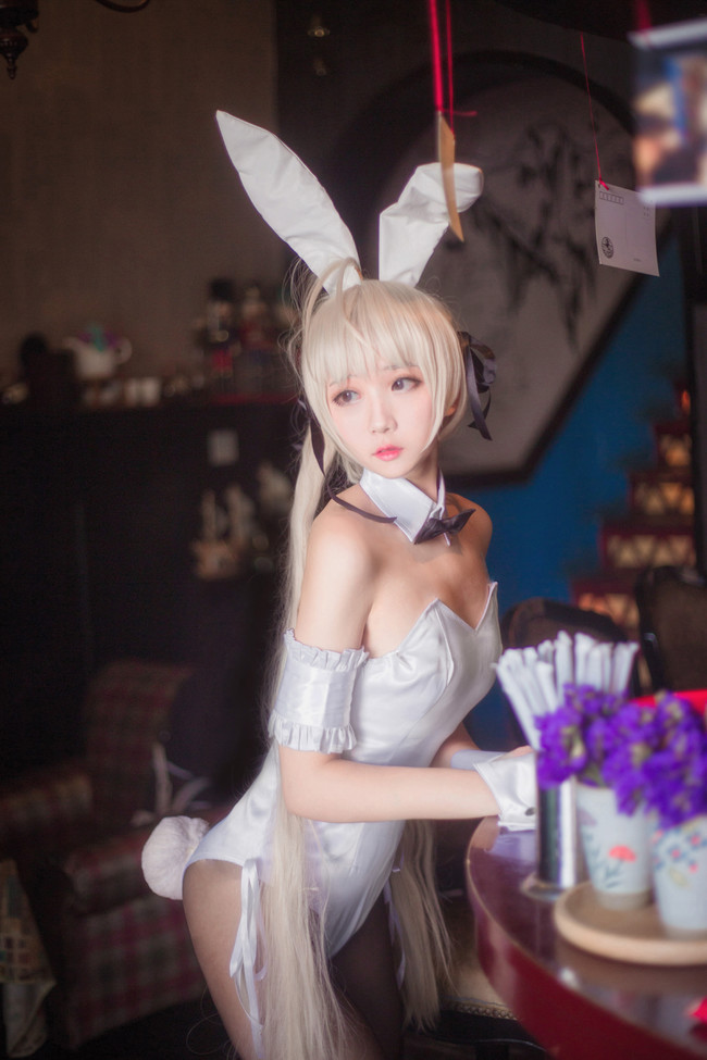 【COS正片】缘之空 穹妹 兔女郎 COSPLAY-第1张
