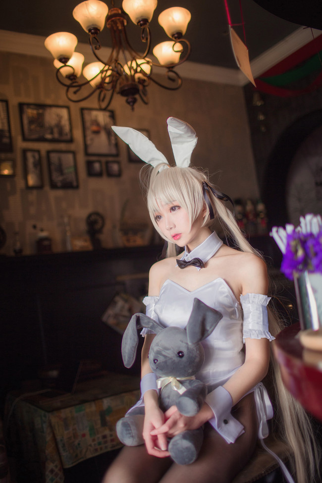 【COS正片】缘之空 穹妹 兔女郎 COSPLAY-第5张