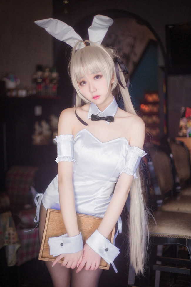 【COS正片】缘之空 穹妹 兔女郎 COSPLAY-第8张