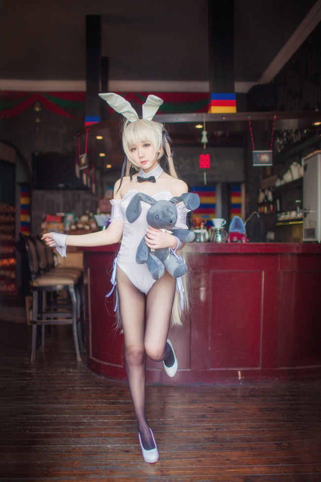 【COS正片】缘之空 穹妹 兔女郎 COSPLAY-第10张