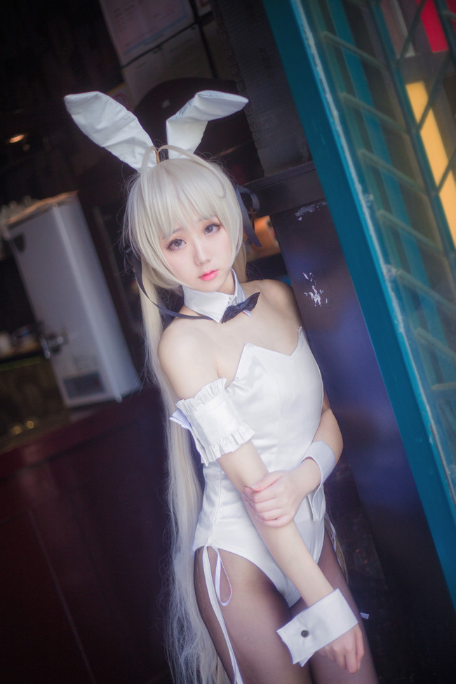 【COS正片】缘之空 穹妹 兔女郎 COSPLAY-第11张