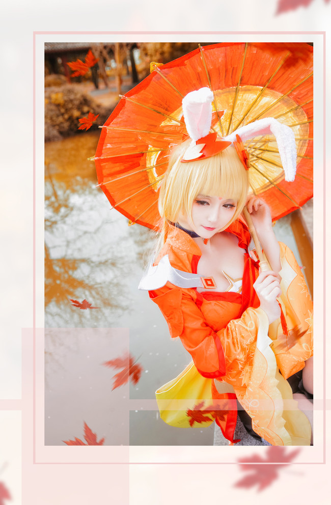 【COS正片】【王者荣耀】公孙离的紅葉愛唄~ COSPLAY-第4张