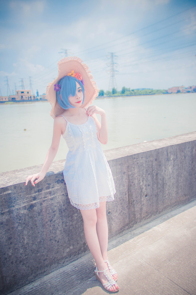 【COS正片】夏日白裙蕾姆 COSPLAY-第5张