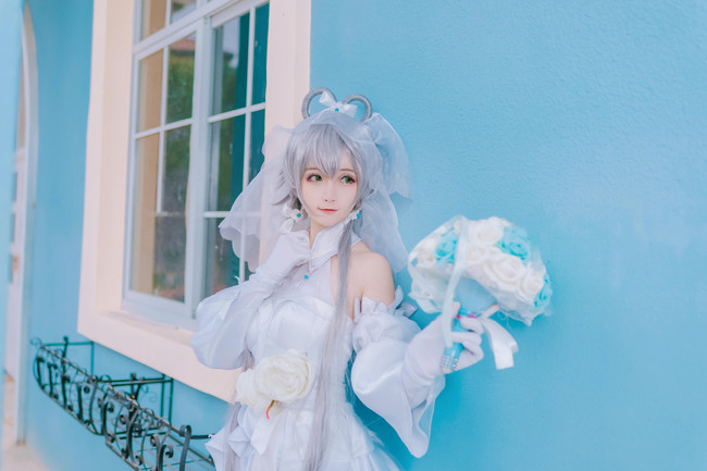 【COS正片】你真的对花嫁洛天依没有兴趣么 COSPLAY-第5张