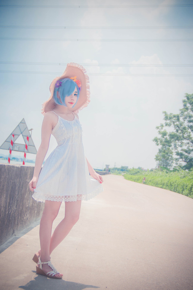 【COS正片】夏日白裙蕾姆 COSPLAY-第7张