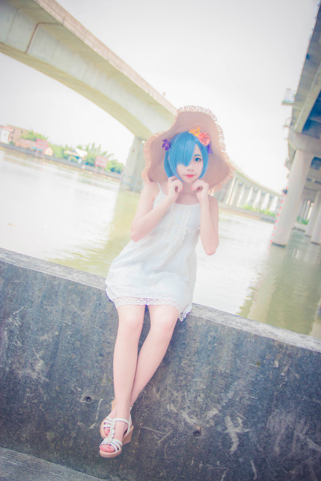 【COS正片】夏日白裙蕾姆 COSPLAY-第8张