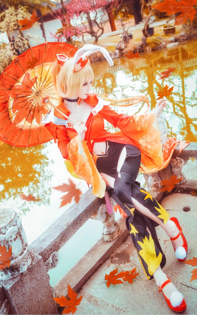 【COS正片】【王者荣耀】公孙离的紅葉愛唄~ COSPLAY-第8张
