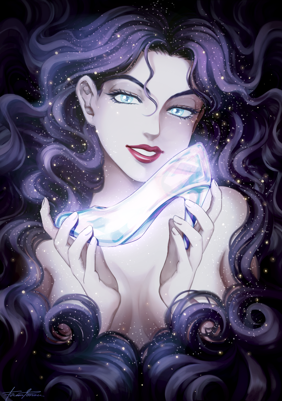 水晶鞋特辑 没有一个少女能抵住水晶鞋的诱惑~ 插画-第6张