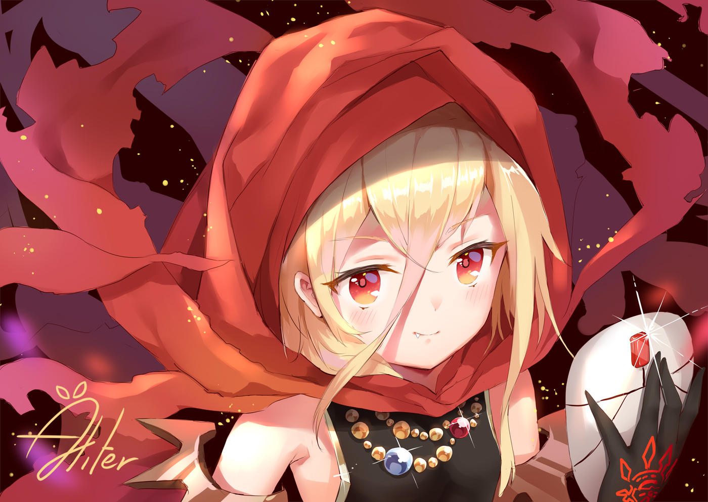 动漫美图之美少女自然美景 插画-第4张