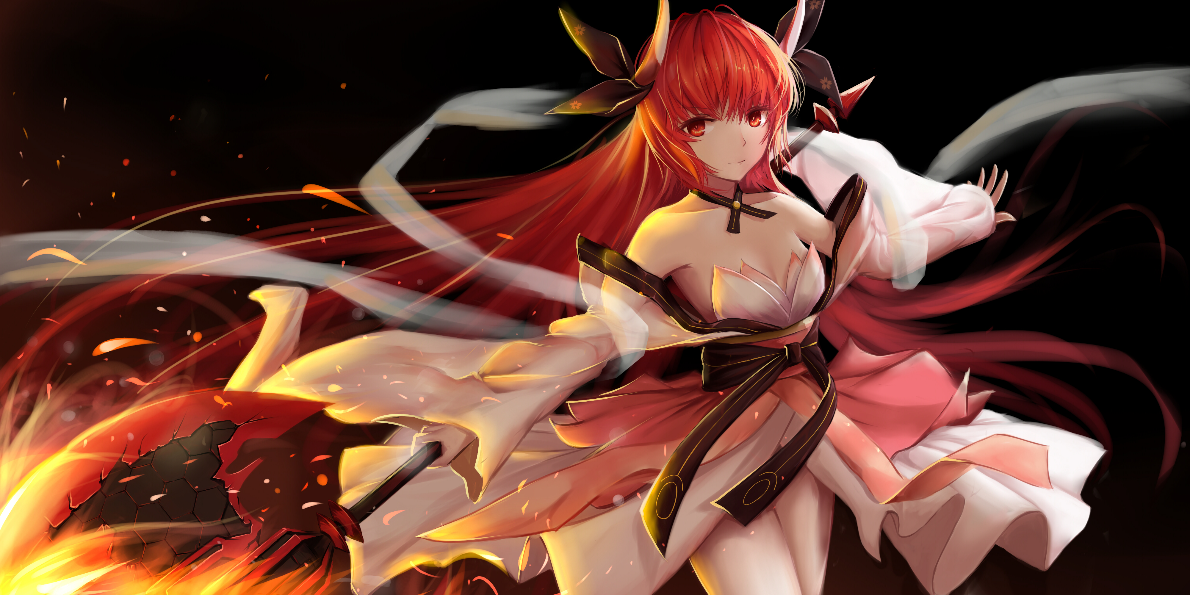 动漫美图之美少女自然美景 插画-第2张
