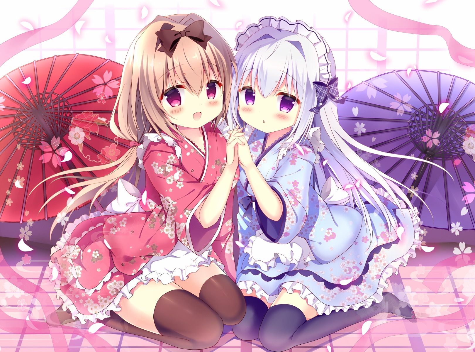 动漫美图之美少女自然美景 插画-第3张