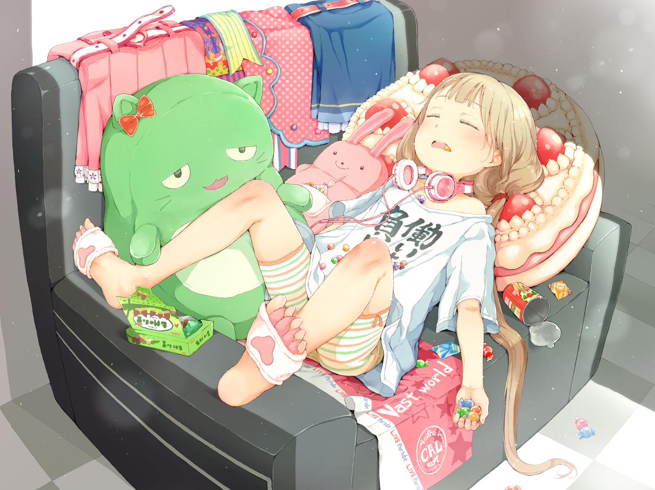 动漫美图之美少女自然美景 插画-第3张