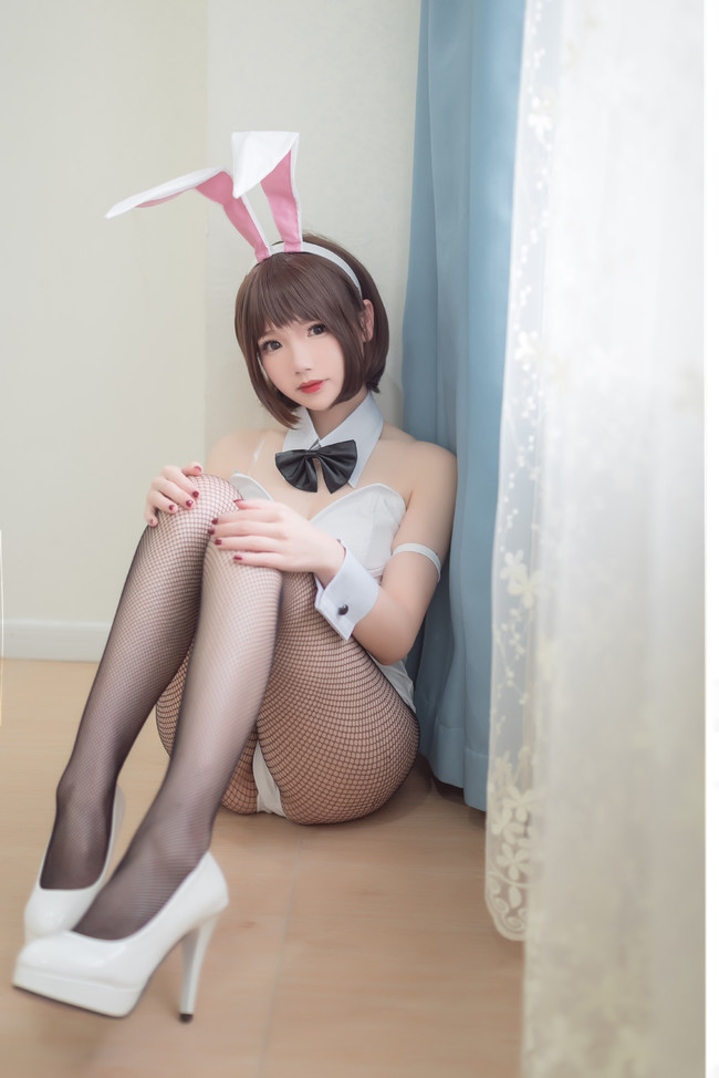 【COS正片】《路人女主》希望我是你心中的女主呢！兔女郎加藤惠Cosplay COSPLAY-第9张