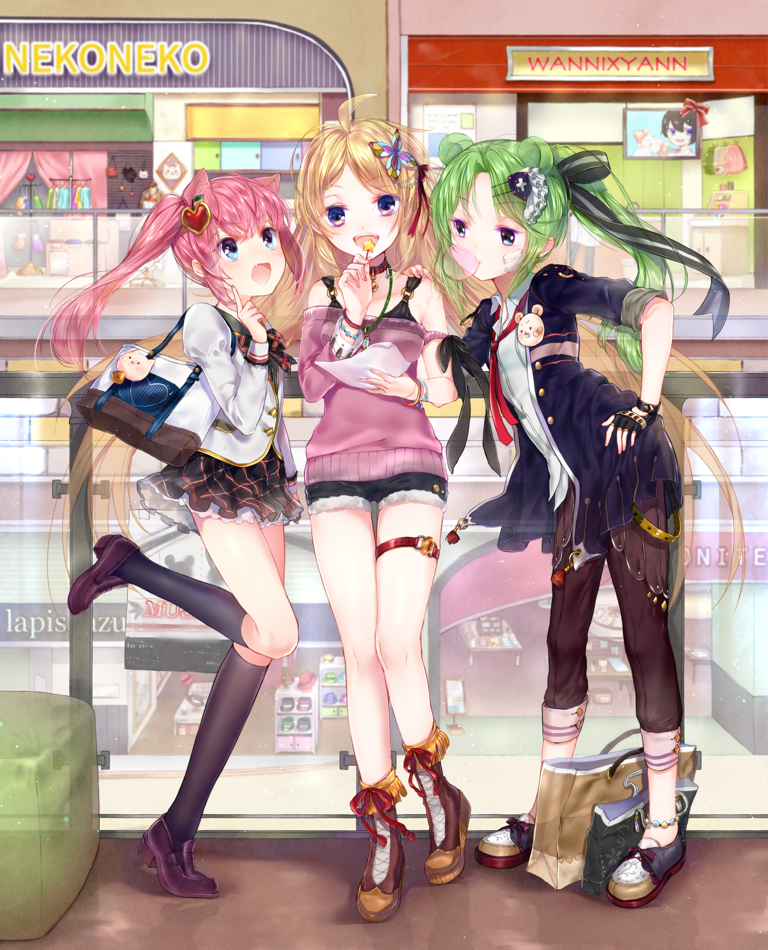 想和你一起享受假期！少女购物特辑 P站画师-第4张