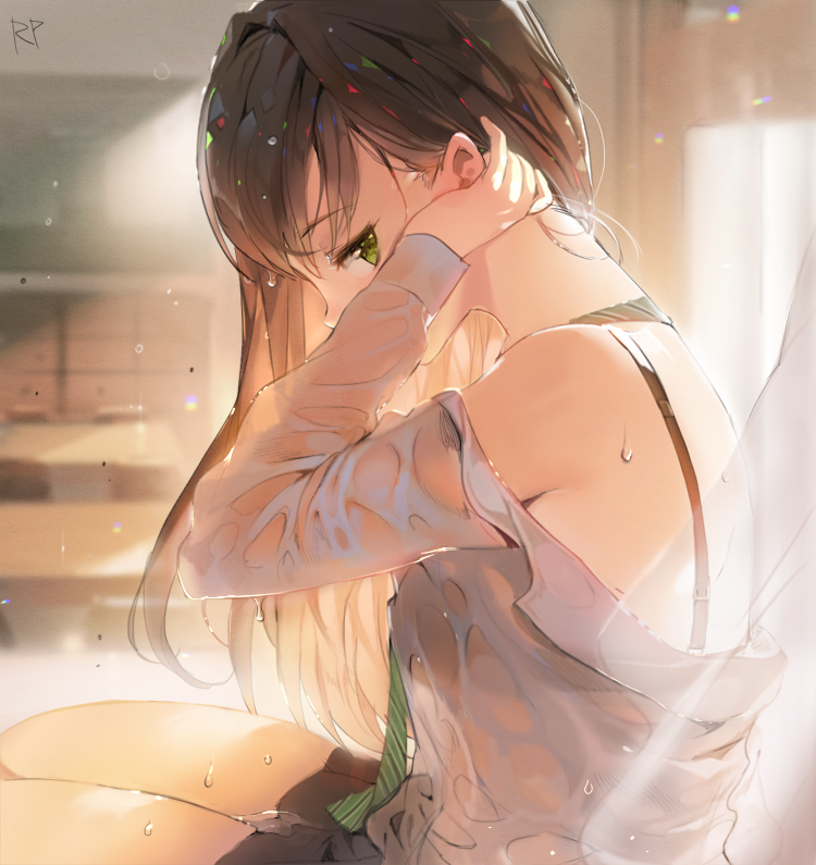是汗水还是雨水打湿了你的衣服 少女与湿身特辑 P站画师-第7张