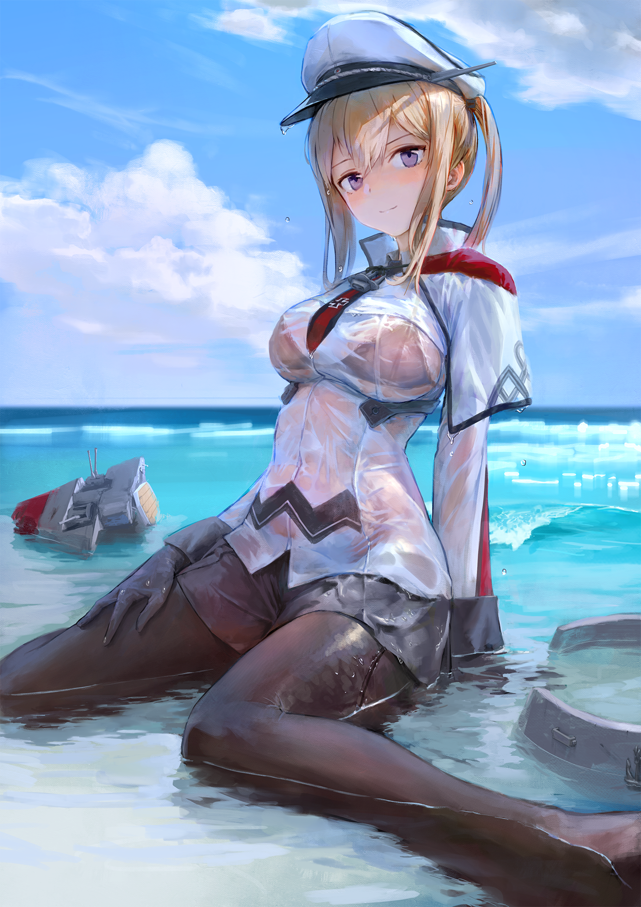 是汗水还是雨水打湿了你的衣服 少女与湿身特辑 P站画师-第4张