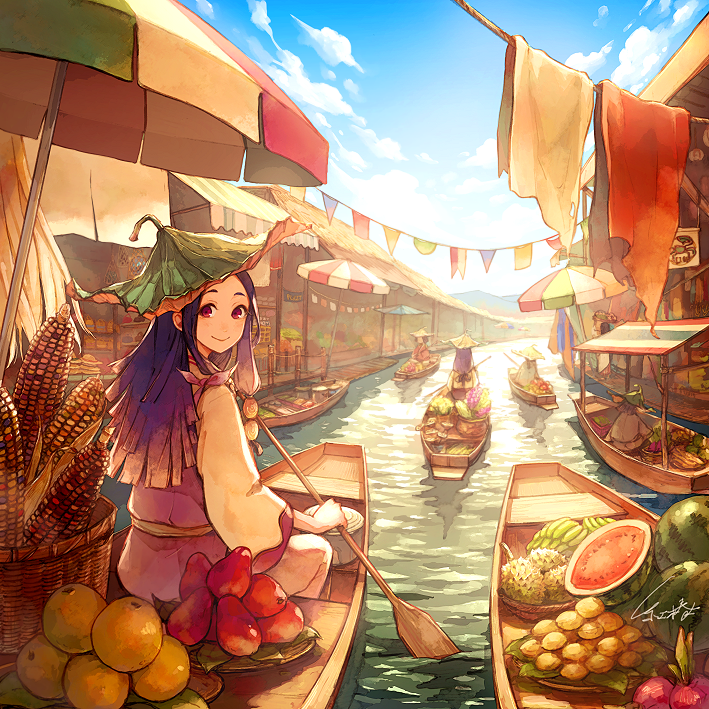 想和你一起享受假期！少女购物特辑 P站画师-第4张