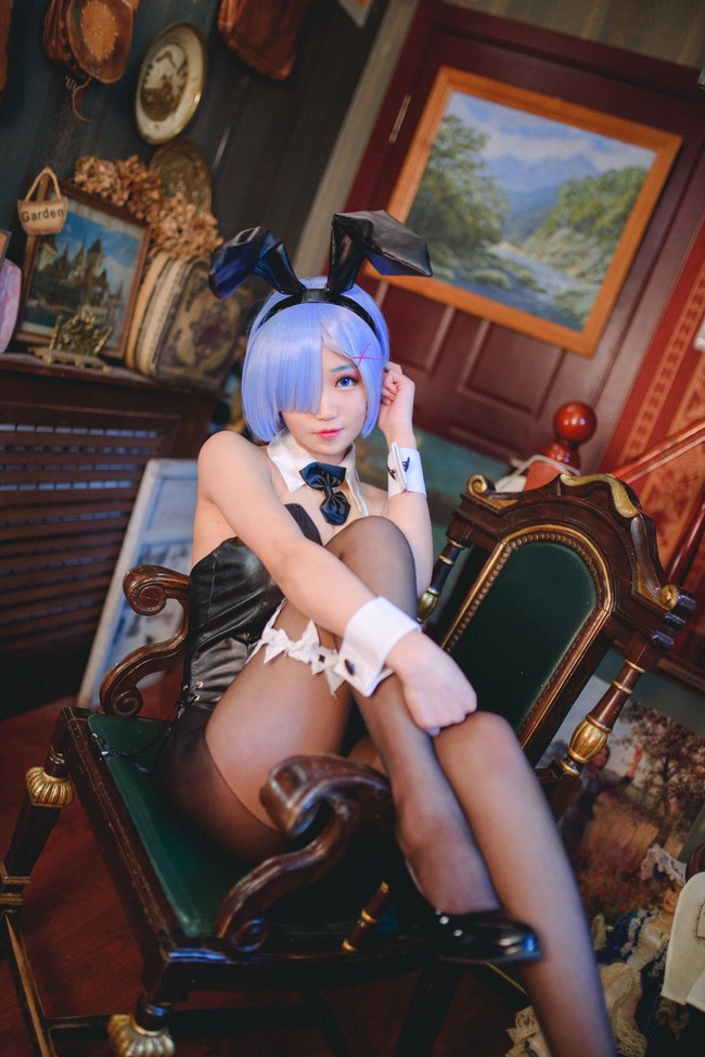 咖啡厅里的蕾姆也很努力哦~ COSPLAY-第6张