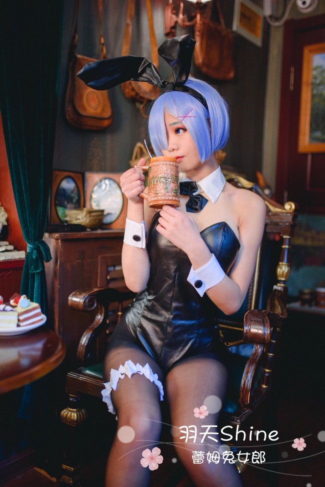 咖啡厅里的蕾姆也很努力哦~ COSPLAY-第12张
