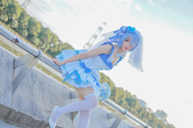 【COS】花嫁蕾姆 神本音 COSPLAY-第1张