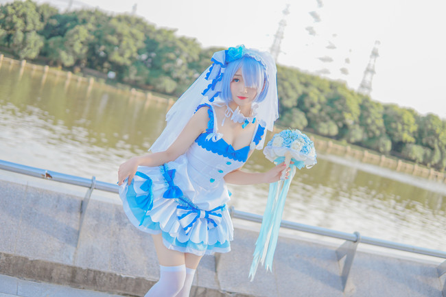 【COS】花嫁蕾姆 神本音 COSPLAY-第3张