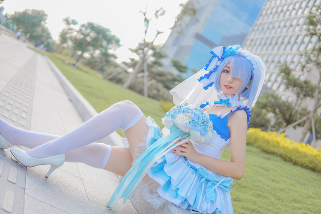 【COS】花嫁蕾姆 神本音 COSPLAY-第6张