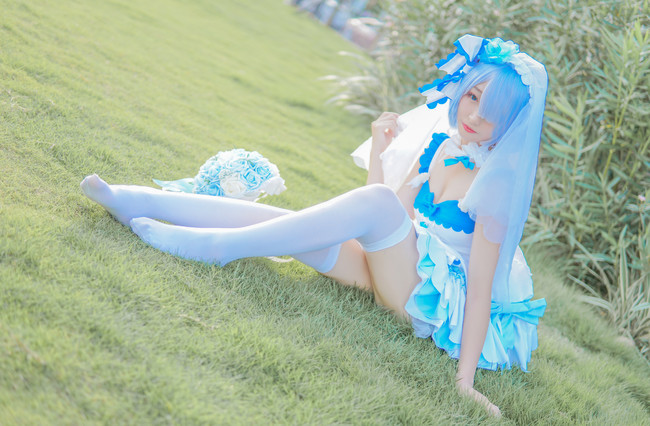 【COS】花嫁蕾姆 神本音 COSPLAY-第8张