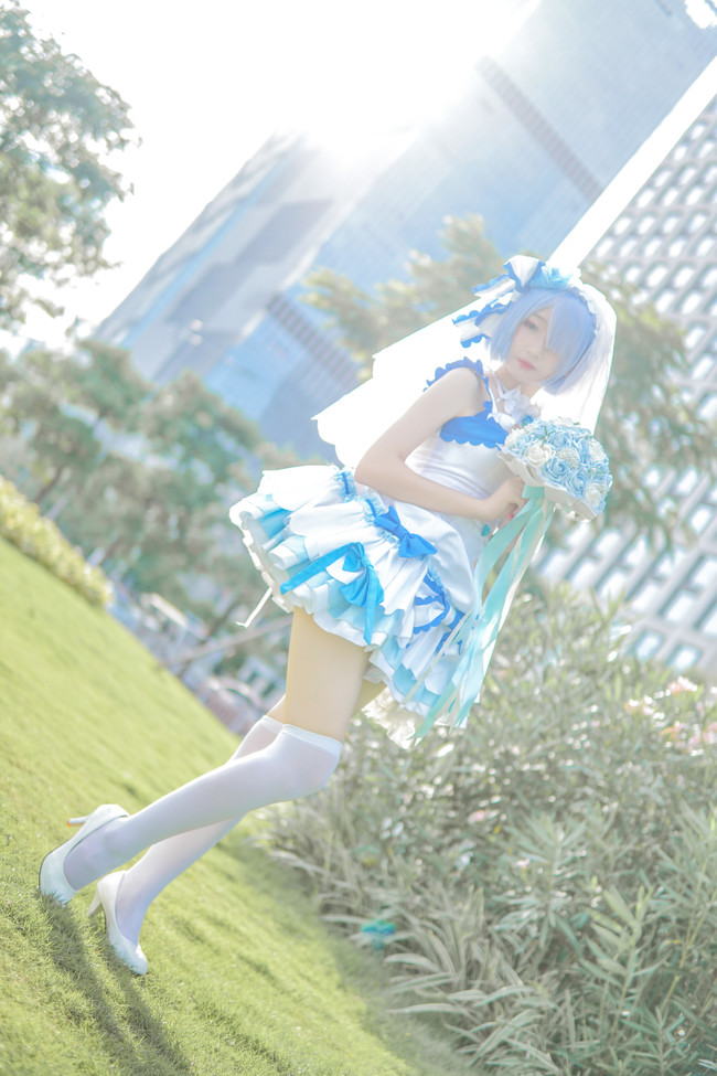 【COS】花嫁蕾姆 神本音 COSPLAY-第9张