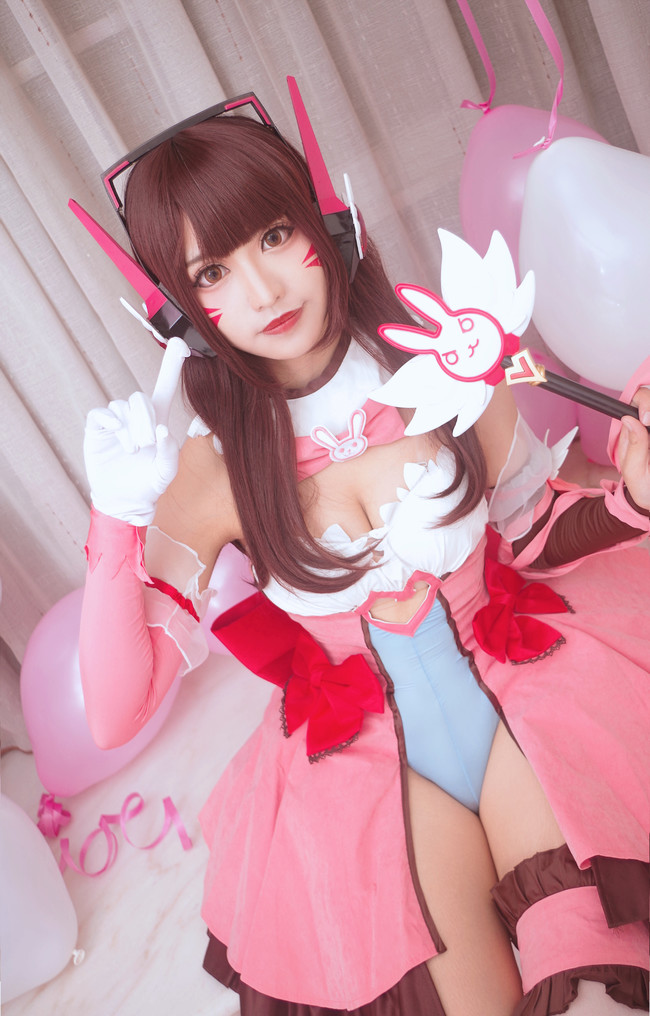 今天你要来一份DVA吗？Dva.爱你哟 COSPLAY-第6张