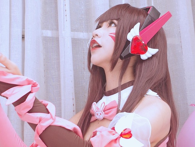 今天你要来一份DVA吗？Dva.爱你哟 COSPLAY-第9张