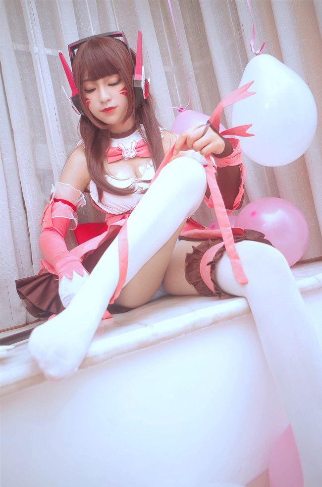 今天你要来一份DVA吗？Dva.爱你哟 COSPLAY-第11张