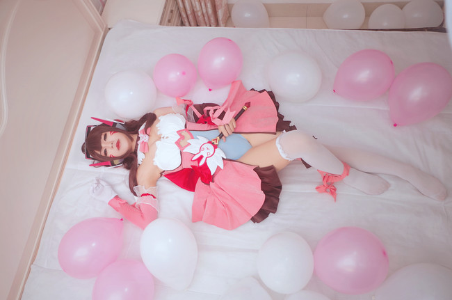 今天你要来一份DVA吗？Dva.爱你哟 COSPLAY-第13张