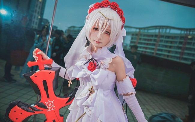 理想乡场照德莉莎月下初拥 COSPLAY-第5张
