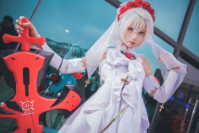 理想乡场照德莉莎月下初拥 COSPLAY-第6张