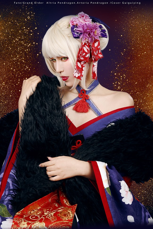 阿尔托利雅 花魁姿 COSPLAY-第2张
