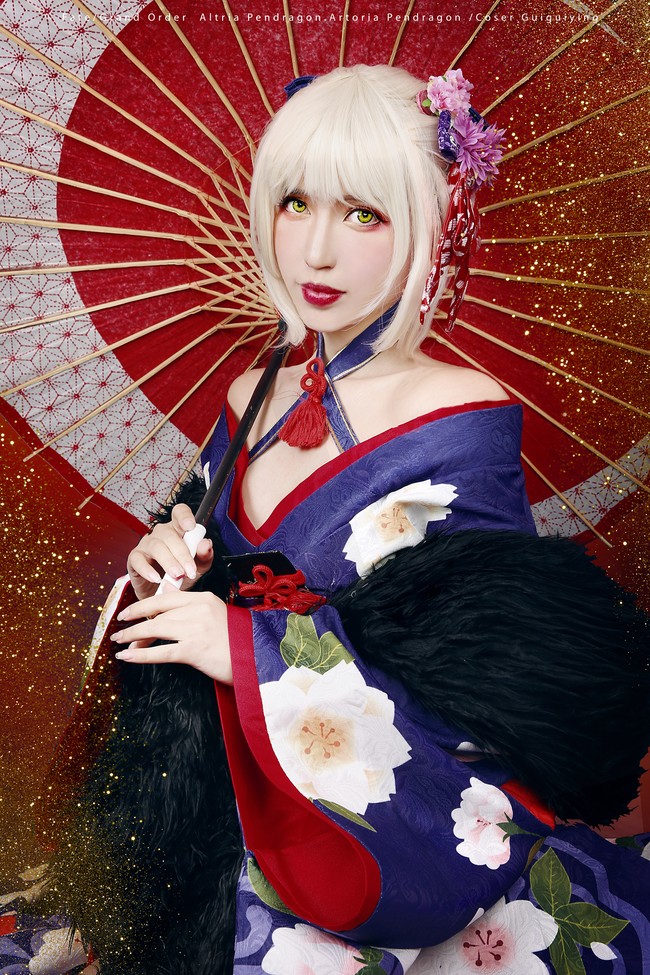 阿尔托利雅 花魁姿 COSPLAY-第4张