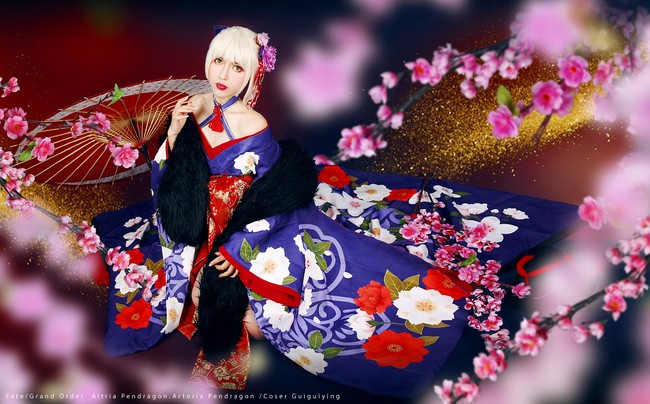 阿尔托利雅 花魁姿 COSPLAY-第5张