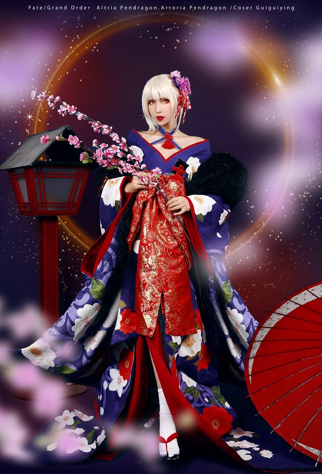 阿尔托利雅 花魁姿 COSPLAY-第6张