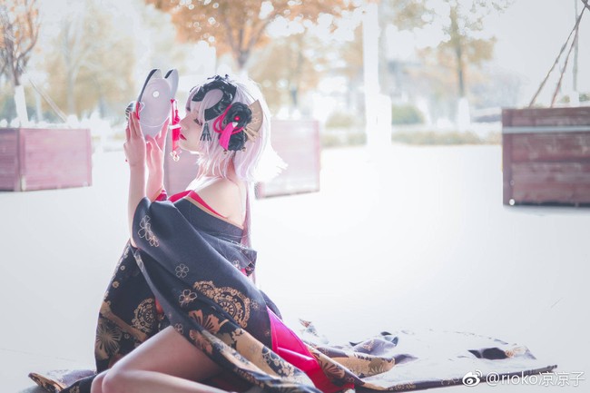 花魁黑贞 cosplay 场照 COSPLAY-第5张