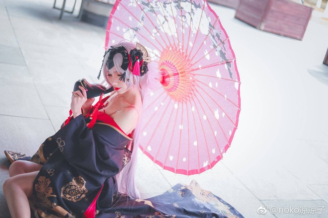 花魁黑贞 cosplay 场照 COSPLAY-第6张