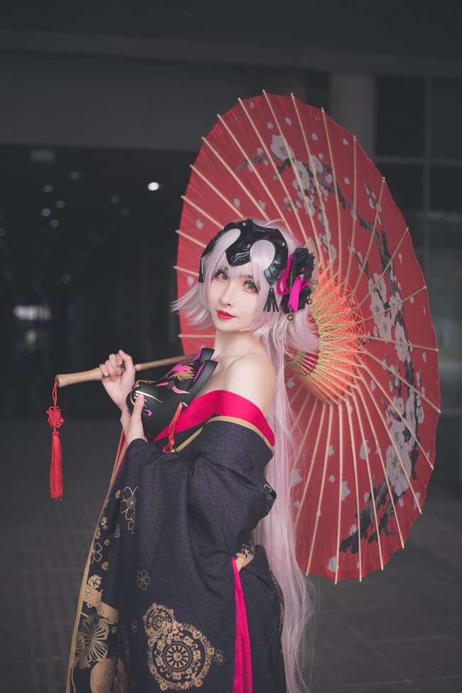 花魁黑贞 cosplay 场照 COSPLAY-第7张