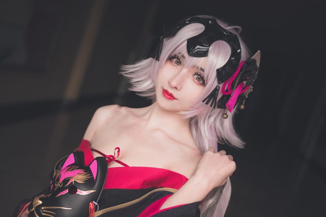 花魁黑贞 cosplay 场照 COSPLAY-第11张