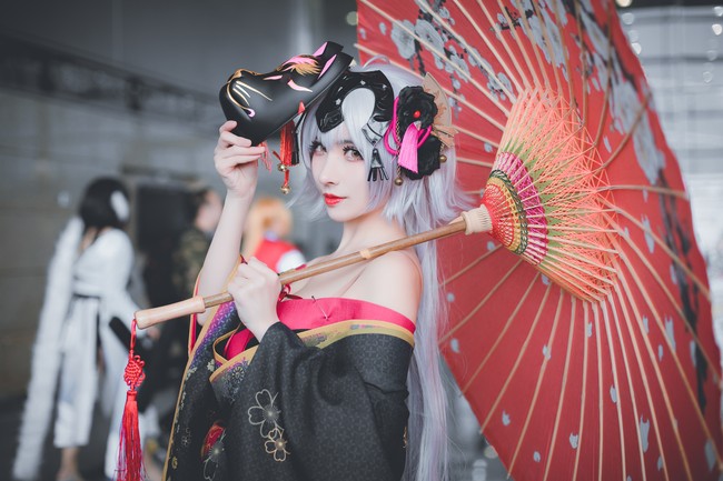 花魁黑贞 cosplay 场照 COSPLAY-第12张