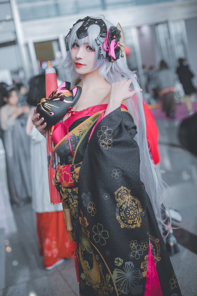 花魁黑贞 cosplay 场照 COSPLAY-第13张