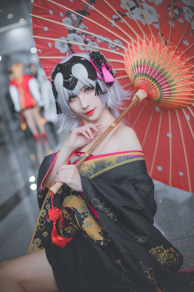 花魁黑贞 cosplay 场照 COSPLAY-第14张