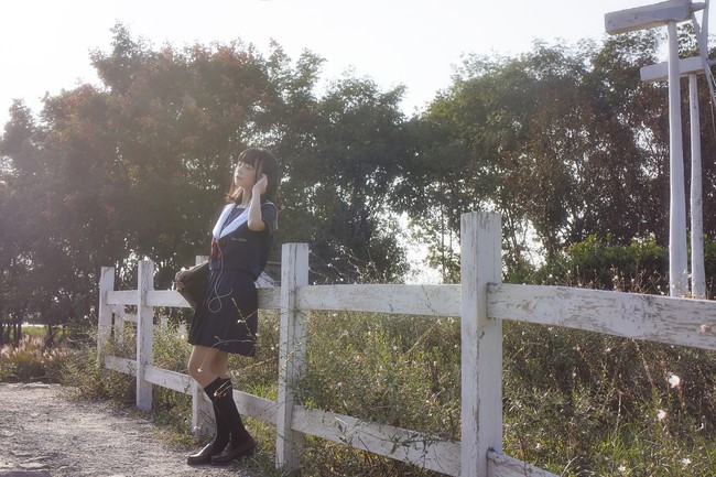 江边JK约拍 COSPLAY-第11张