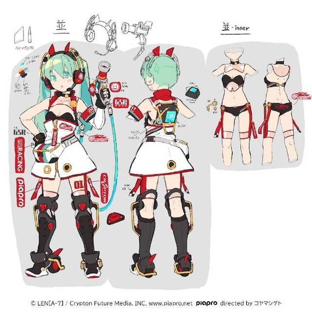 [次元速报]赛车初音2020设定图更新 网友：超可爱！